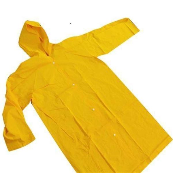 Capa De Chuva Laminada G Amarela Com Manga E Capuz - Pvc - Plastcor