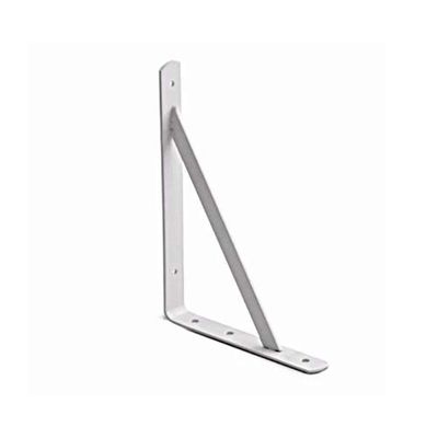 Cantoneira Mão Francesa 27cm Branca Para Prateleiras - Triangular Resistente