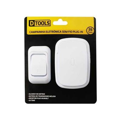 Campainha Eletrônica Sem Fio Plug In Dtools - Sku 19818
