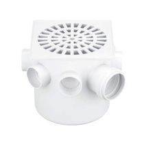 Caixa Sifonada Quadrada 150x150x50mm Com 7 Entradas De 40mm E Saída De 50mm - Herc