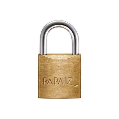 Cadeado Papaiz 25mm Corpo E Chave Em Latão Gancho Em Aço
