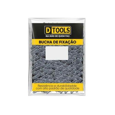 Bucha 12mm Polietileno Alta Densidade - 250 Unidades - Fixação Em Paredes De Tijolo E Concreto