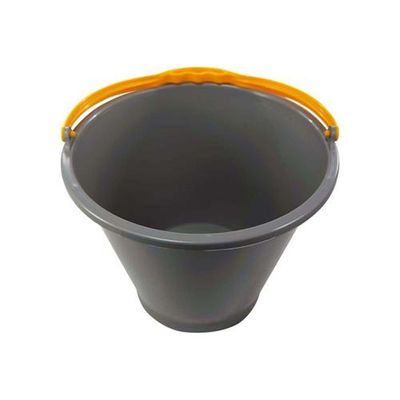 Balde Plástico Extra Reforçado 10 Litros Cinza - Dtools