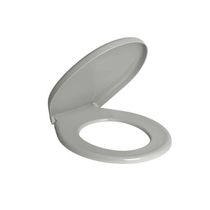 Assento Plástico Com Microban Universal Cinza Real - Deca 440x370mm Antibacteriano