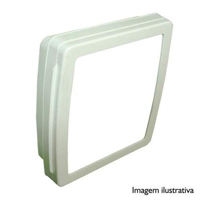 Armário Plástico Branco 38x35cm Para Banheiro - Com Espelho 31x27cm