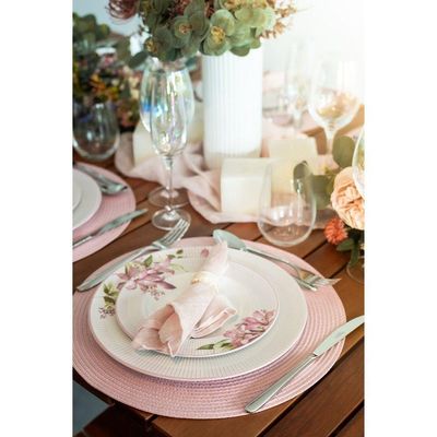 Aparelho De Jantar Tramontina Poème Em Porcelana Decorada 20 Peças Tramontina
