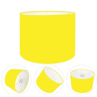 Cúpula Abajur Cilíndrica Cp-7013 ø30x30cm Amarelo