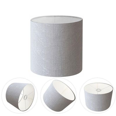 Cúpula Abajur Cilíndrica Cp-7009 ø25x20cm Rustico Cinza