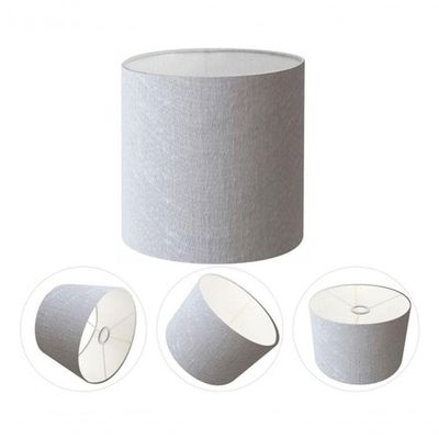 Cúpula Abajur Cilíndrica Cp-7009 ø25x20cm Rustico Cinza