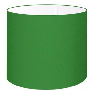 Cúpula Abajur Cilíndrica Cp-7008 ø20x25cm Verde Folha