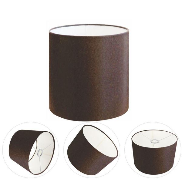 Cúpula Abajur Cilíndrica Cp-7009 ø25x20cm Café