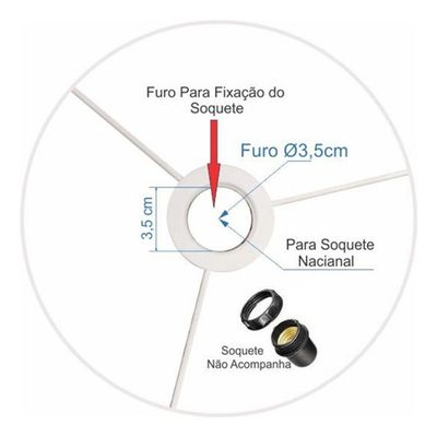 Cúpula Abajur Cilíndrica Cp-7008 ø20x25cm Rosa Bebê