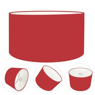 Cúpula Abajur Cilíndrica Cp-7024 ø50x25cm Bordô