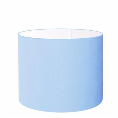 Cúpula Abajur Cilíndrica Cp-7017 ø40x21cm Azul Bebê