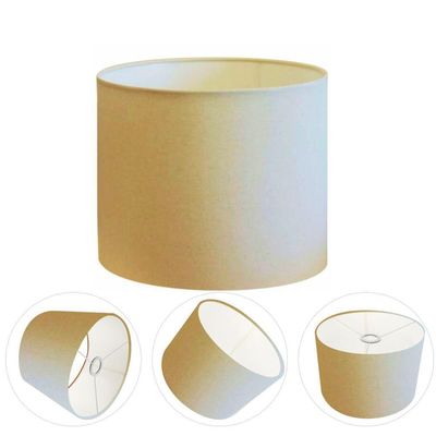 Cúpula Abajur Cilíndrica Cp-7015 ø35x25cm Algodão Crú