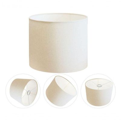 Cúpula Abajur E Luminária Cilíndrica Vivare Cp-7012 ø30x25cm - Bocal Nacional Branco