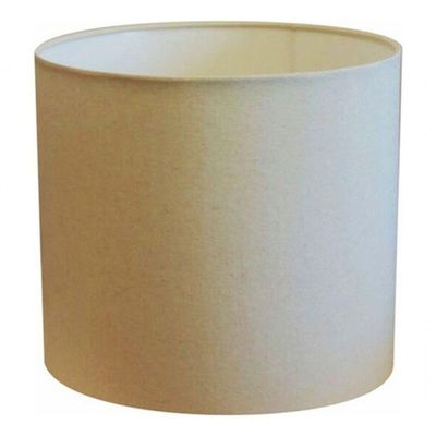 Cúpula Abajur E Luminária Cilíndrica Vivare Cp-7013 ø30x30cm - Bocal Nacional Algodão-crú