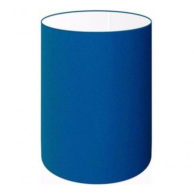 Cúpula Abajur E Luminária Cilíndrica Vivare Cp-7006 ø18x25cm - Bocal Nacional Azul-marinho