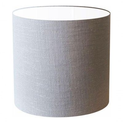 Cúpula Abajur E Luminária Cilíndrica Vivare Cp-7005 ø18x18cm - Bocal Nacional Rustico-cinza