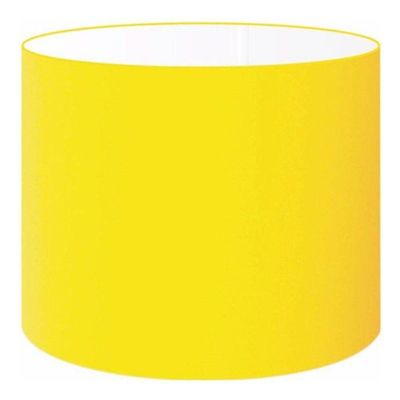 Cúpula Abajur E Luminária Cilíndrica Vivare Cp-7020 ø45x21cm - Bocal Nacional Amarelo