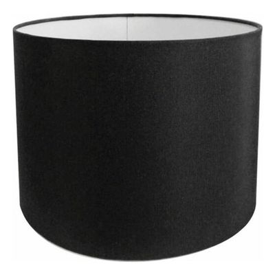 Cúpula Abajur E Luminária Cilíndrica Vivare Cp-7017 ø40x21cm - Bocal Nacional Preto-preto