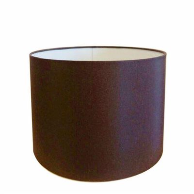Cúpula Abajur E Luminária Cilíndrica Vivare Cp-7017 ø40x21cm - Bocal Nacional Café