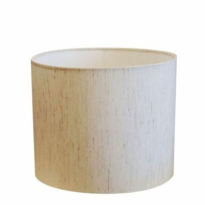 Cúpula Abajur E Luminária Cilíndrica Vivare Cp-7018 ø40x25cm - Bocal Nacional Linho Bege