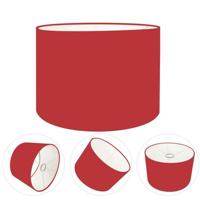 Cúpula Abajur E Luminária Cilíndrica Vivare Cp-7017 ø40x21cm - Bocal Nacional Bordo