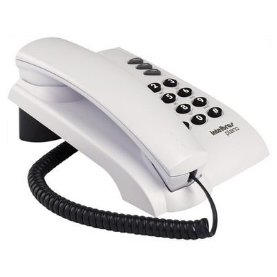 Telefone Com Fio Intelbras Pleno Sem Chave Cinza Artico