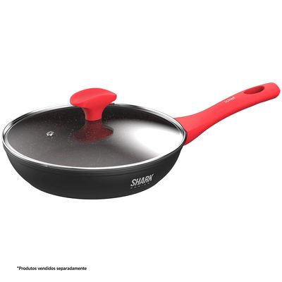 Panela Polishop Ichef Home Sauté Grand Shark Series Vermelha 24cm ND / ND
