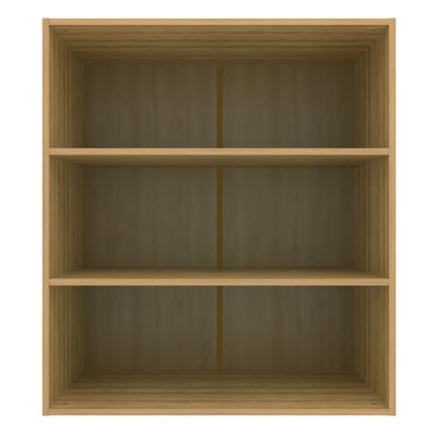 Armário Aéreo Bartira Cristal com 2 Portas, 2 Prateleiras e 80cm de largura - Lâmina Mel/Azul Royal