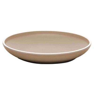 24 Pratos Rasos Melamina Bege 27cm Servir Mesa Posta Restaurante Buffet Wolff Class