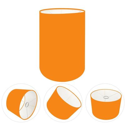 Cúpula Abajur Cilíndrica Cp-7006 ø18x25cm Laranja