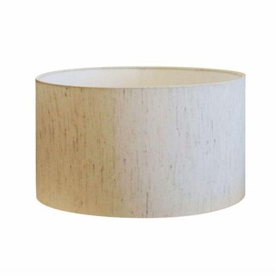 Cúpula Abajur Cilíndrica Cp-7023 ø50x21cm Linho Bege