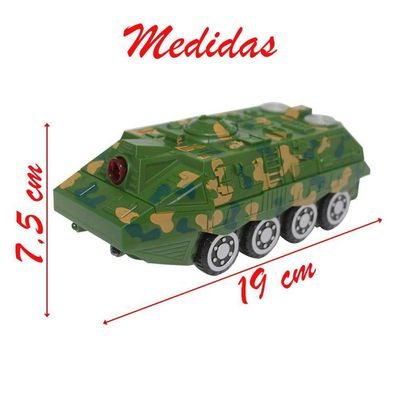 Brinquedo Tanque De Combate Militar Com Som E Luzes