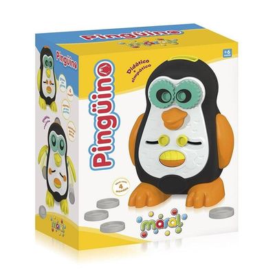Brinquedo Educativo Infantil Pinguim Didático E Cognitivo