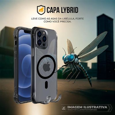 Capa case capinha para iPhone 17 Pro - Lybrid Magsafe - Preta - Gshield