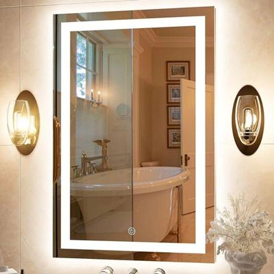Espelho Jateado Com 3 Tons De LED e Touch Screen Fonte Slim 80x50