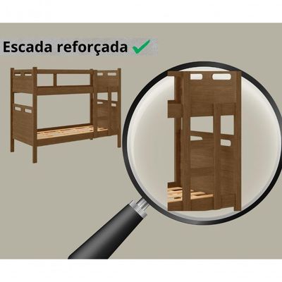 Beliche Robusto Com 2 Colchões Confortáveis - Kit Completo Legno