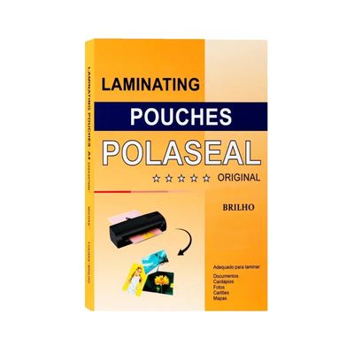 Kit Plastificadora Laminadora 220v e Polaseal A4 0,03 100und