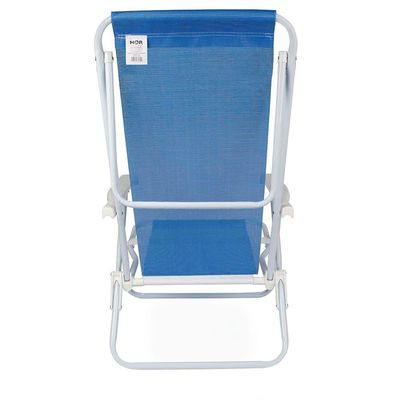 Cadeira De Praia Piscina Reclinável 8 Posições Sannet Mor Azul