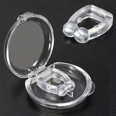 Kit 2 Aparelhos Magnético Clip Dilatador Nasal Anti-Ronco Apneia