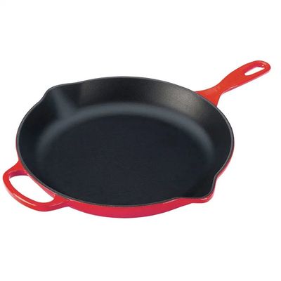 FRIGIDEIRA SKILLET REDONDA LE CREUSET C/ ALCA 26CM SIGNATURE Vermelho