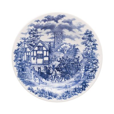 Pratos Fundos com Estampa Cena inglesa 21,5cm 6 Unidades - Biona 026836