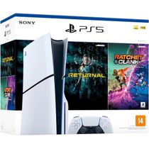 Console PlayStation 5 Slim, SSD 1TB, Edição Físico, Branco + 2 Jogos - Sony