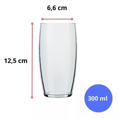 Jogo de Copos Oca LD 300ml 6 Unidades 7729 - Nadir