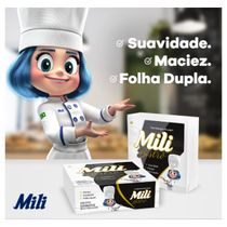 Guardanapo Folha Dupla 30x29,5cm  3 Pacotes c/ 50un (Total 150 guardanapos) Mili Bistrô
