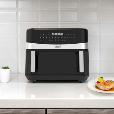 Fritadeira Elétrica Airfryer Ichef Dualzone PRETO / 127V