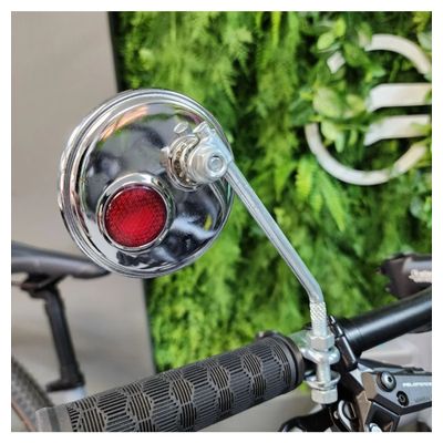 ESPELHOS RETROVISOR RETRÔ BIKE BICICLETA REDONDO CROMADO