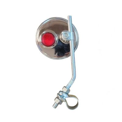 2 ESPELHOS RETROVISOR RETRÔ BIKE BICICLETA REDONDO CROMADO